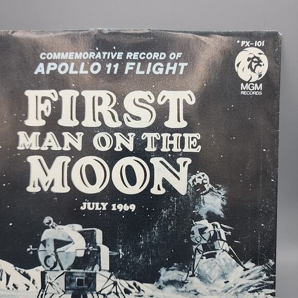 Apollo 11 Flight First Man On The Moon 1969 7" 45RPM Commemorative Record - Picture 4 of 12